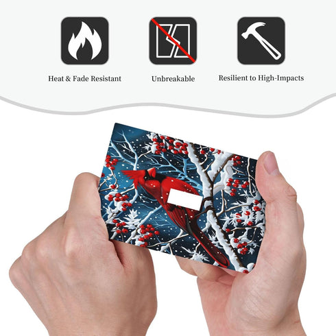 HTSAHKV 3 5 Inch Winter Cardinal Red Bird Wall Plate Light Switch Cover Single Gang Outlet Faceplate Print Plate Cover