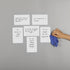 Dry Erase Magnets Set, 12 Pack 6x4" Whiteboard Magnetic Notes Planning Labels for Home, Office and Classroom
