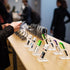 NIUBEE Acrylic Business Card Holder, 2 Tier Clear Stand for Office Exhibition, 130 Cards Capacity