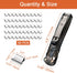 Push Stapler, Binder Clips Paper Clamps Desktop Stapler with 50pcs Reusable Stainless Steel Refill Clips