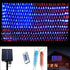 DANLI Solar Powered American Flag Light, Waterproof 420 LED String Lights with