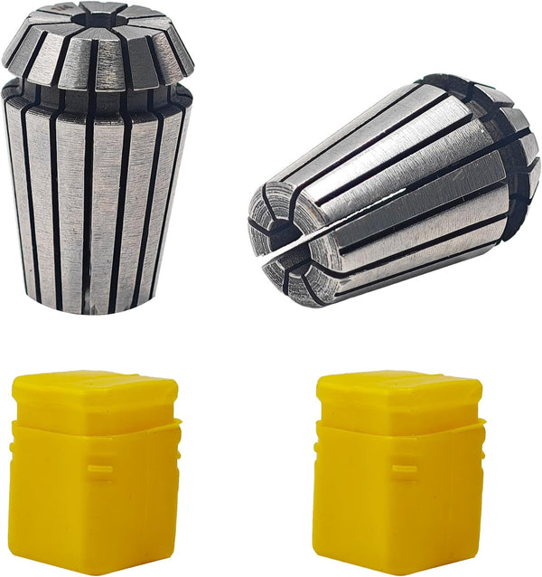 bociloy 2PCS ER20 Spring Collet, 1/4" High Precision Collet Chuck for CNC Router