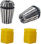 bociloy 2PCS ER20 Spring Collet, 1/4" High Precision Collet Chuck for CNC Router