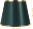 OSALADI Lamps Shades Medium Drum Lamp Shade Fabric Clip On Light Cover Replacement for Table and Floor Light Dark Green