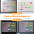 Liquid Chalk Markers for Acrylic Fridge Calendar, 14 Pack, 7 Vibrant Colors, 1mm Fine Points, Easy Wet Erase