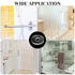 30 Pack 3/4 Inch Clear Plastic Washers, Flat Vinyl Replacement Parts for Glass Shower Door Handle and Towel Bars