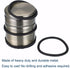 Sumnacon Heavy Duty Floor Door Stopper, No Drill Stainless Steel Door Stop with Anti-skid Rubber for Home Office