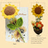 Birthday Card for Women Handmade Crochet Sunflower for Her Birthday Card for Women - with Knitted Flowers Cards