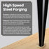 Tapered Reamer Set with T Handle, 3-13mm & 5-16mm, 6 Fluted Carbon Steel Hex Shank for Guitar Woodworking, 2pcs
