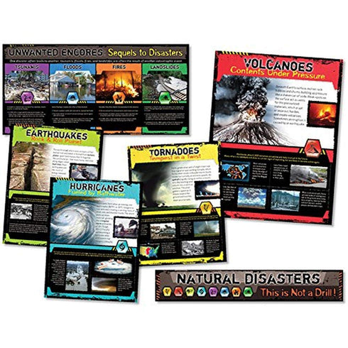 North Star Teacher Resource NST3053 Natural Disasters Bulletin Board Set, 6 Pieces