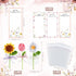 6 Set 5.91" Frienda Teacher Appreciation Gifts Crochet Flowers with Greeting Cards and Bows Knitted Sunflowers Daisy