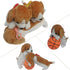 Plush Animal Stationery Cartoon Cute Dog Pencil Case for Teen Girls and Cosmetic Bag, 1 Pack, Color Brown White