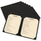IVWNNN 8.5'' x 11'' Menu Covers 6 Pack Black PU Leather Menu Holders