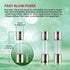 Panel Mount Fuse Holder 5X20 mm 250V AC 10A 125V AC 15A 12V DC with Pre-Soldered Wires and Fuse Kit