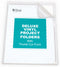 C-Line Deluxe Super Heavyweight Non-Glare Vinyl Project Folders, Letter Size, Clear, 50 per Box