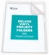 C-Line Deluxe Super Heavyweight Non-Glare Vinyl Project Folders, Letter Size, Clear, 50 per Box