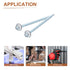 #14x5" Hex Washer Head Self Drilling Screws with EPDM Washer - 50 Pack, Carbon Steel Self Tapping Metal Sheet Screws