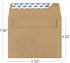ValBox 5x7 Envelopes for Invitation 100 Qty A7 Envelopes Self Seal Brown, Kraft Paper Envelope for 5x7 Cards, Weddings, Baby Shower, Stationery, Office, 5.25 x 7.25 Inches by ValBox