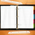 Framendino 80 Pack Magazine Holders, 3 Hole Punched for 3 Ring Binder, Organizer Insert Strips for File Book Craft