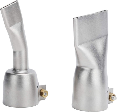 2Pcs Welding Gun Flat Nozzle - Stainless Steel Alloy Tips for Hot Air Torch Gun Soldering Supplies