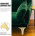 4pcs 13cm INOOMP Metal Furniture Legs Triangle Sofa Support Feet Heavy Duty Cabinet Table Replacement for Vanity Desk