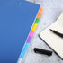 Jovitec 800 Pcs 40 Sets Sticky Tabs - 2 Inch Colored Index Tabs Writable and Repositionable Labels for File Folders,