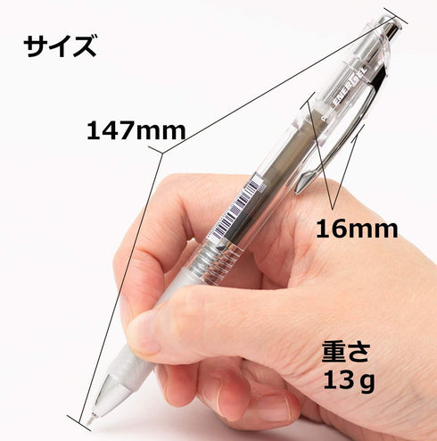 Pentel BLN75TL-A EnerGel Ink Ballpoint Pens, 0.5mm Black, 10 Pieces