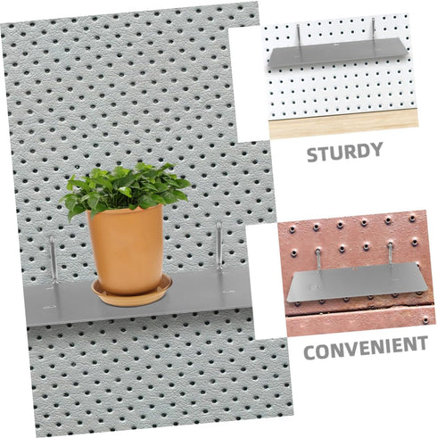 Homoyoyo Pegboard Shelf - Craft Organizer and Tool Storage Rack