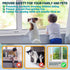 STERGDE (10 Sets), Sliding Window Locks Security Window Locks with Keys, Adjustable Aluminum Sliding Window Stops, Easy