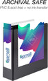 Samsill Durable D Ring Binder, 3 Inch, Customizable Clear View Cover, Black, Made in the USA, Holds 625 Pages