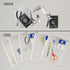 BAZIC Plastic Envelope, 24-Pack Clear Folder Zip Closure, A4 Size File Folders for School Office Supplies