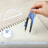 YOOUSOO Set, Set, 6 Inch 180 Compass and Protractor Student Geometry Math Drawing Compass and Clear Swing Arm