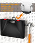 INCLY 10 PCS Heavy Duty Peg Board Hooks for Hanging Tools, 1/4" Large Pegboard Drill Holder Hook Accessories