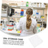Mobestech Plastic Storage Box, 5.59X5.59X1.97 inches, Portable Sample Vial Case for Labs Storage