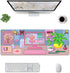 Pixel Pink Computer Mouse Pad Extended XL Gaming Mice Pad Office Desk Mat with Stitched Edges, Non-Slip Oversized Desk Pad, 31.5 X 11.8 Inch by FREEHOTU