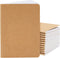 Paper Junkie 12-Pack Kraft Paper Notebooks, A6 Size, 4x6 In Writing Journal with 80 Lined Pages, Notebook Set for