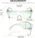 Calabria 3000 Large Fit Over Safety Glasses, Fitover Prescription Eyewear, Clear Men Women Wrap Around Tint