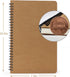 EUSOAR Spiral Notebook, B5 3 Pack 7.3"x10.2" 120 Pages Hardcover Kraft Lined College Ruled Travel Writing Notebooks Journal, Memo Notepad Sketchbook, Students Office Business Subject Diary Journal by EUSOAR