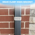 Downspout Adapter Gutter Pipe Clip Hidden Bracket Set of 2, 2x3, White