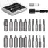 Damaged Screw Extractor Set, 22 PCS Easy Out Stripped Screw Extractor Kit with Magnetic Extension Bit Holder & Socket