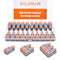 20Pcs Lever Wire Connectors, 1 in 2 Out DIY Mini Splicing Compact Splitter Docking Terminal Block 24-12 AWG