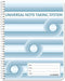 BookFactory Universal Note Taking System - Cornell Notes, 100 Pages, 8 1/2" x 11", Wire-O
