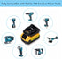 DM18M Converter for Dewalt & Milwaukee to Makita Battery Adapter, Fit Dewalt 18v-20v & Milwaukee 18v M18 Lithium