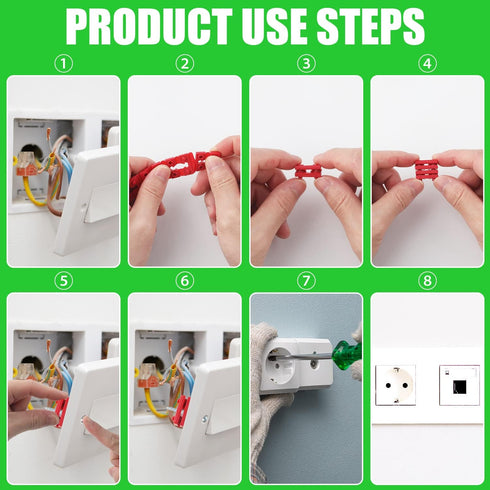 80 Pcs Electrical Spacers for Electrical Box Outlet Shims, Switch Receptacle Socket Spacers for Household Use