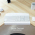 VIVO 17 inch Corner Desk Connector Platform for Mounting Under-Desk Keyboard Trays on L-Shaped Workstations