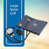 34 cm 50 cm, 1 Count McKesson Standard Aneroid Sphygmomanometer, Large Cuff, Navy Blue