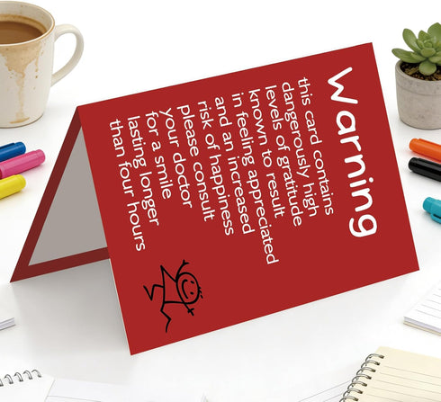 Londue Thank You Card with Humor, Funny Appreciation Card, Thank You Gift for Coworker Teacher Boss Friend, Humor