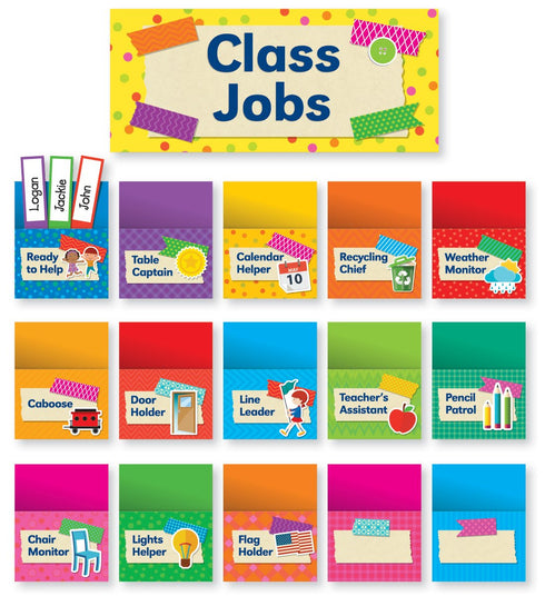 Tape It Up!: Class Jobs Bulletin Board