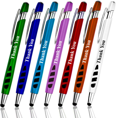 Thank You Greeting Gift Stylus Pens - 2 in 1 Multifunction Pen, 25 Pack