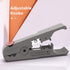 Yankok S501B Cable Stripping and Cutting Tool Gray with Adjustable Blade Depth for UTP, FTP, STP, CAT5/5e CAT6/6a
